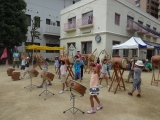 1年生、2年生太鼓の練習にやってきました!