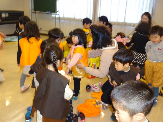 明日は、「竹中幼稚園　生活の発表会！」