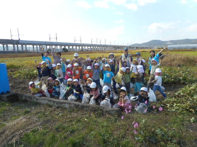 年長さん、お芋掘りに行ってきました。