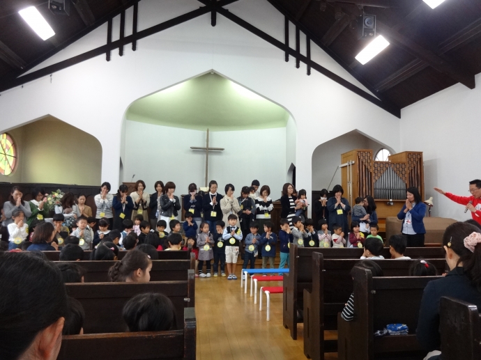 幼児祝福礼拝でした。