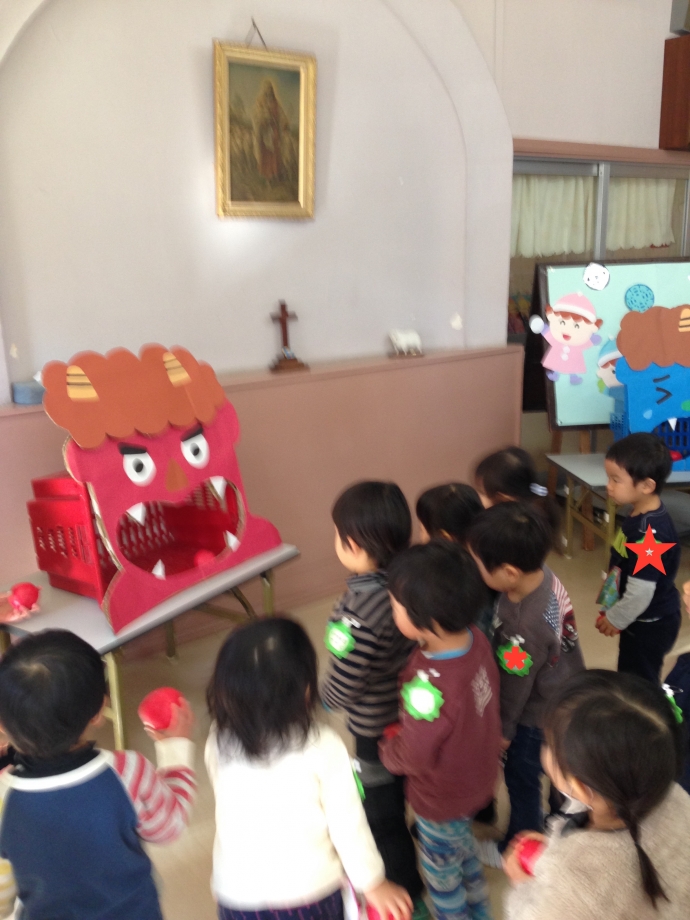 なきむしおにさんと おこりんぼおにさん。