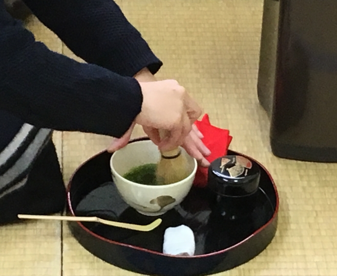 お茶の時間。