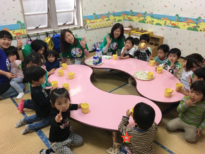 今日の幼稚園。