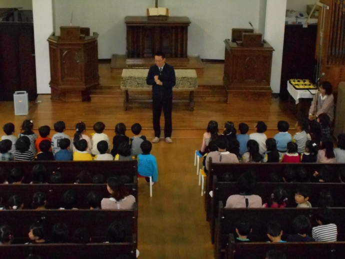 おおきくなって　おめでとう！　幼児祝福礼拝